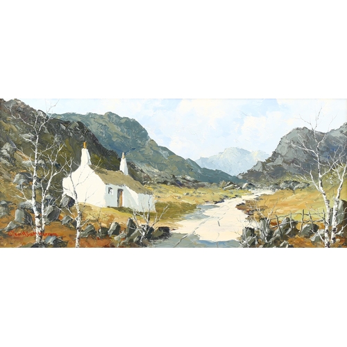 2000 - Charles Wyatt Warren (Welsh, 1908 - 1993), oil on board, Nant Y Betws, signed with artist's label ve... 