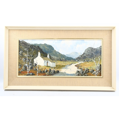 2000 - Charles Wyatt Warren (Welsh, 1908 - 1993), oil on board, Nant Y Betws, signed with artist's label ve... 