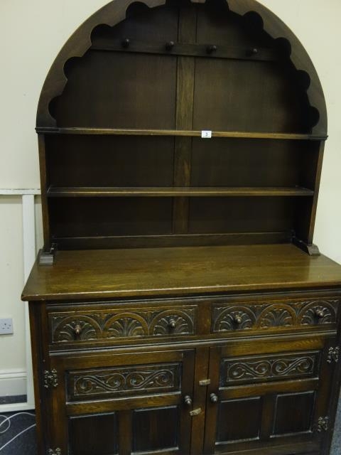 Arched Topped Solid Oak Dresser 6 6 Tall X 4 Wide The Base