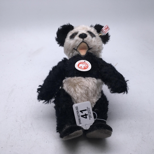 41 - Steiff Animal with original label and ear pin, Panda 10