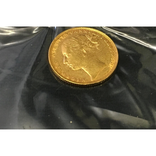 99 - GOLD Victorian period Full Sovereign, Young Queen Victoria Head, London Mint crisp condition 1885