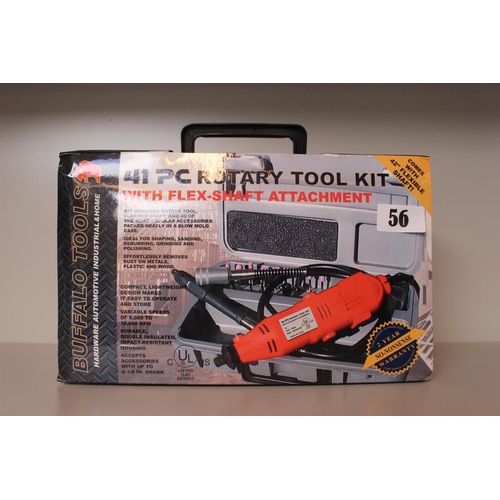 56 - Cased 41PC Rotary Tool Kit
