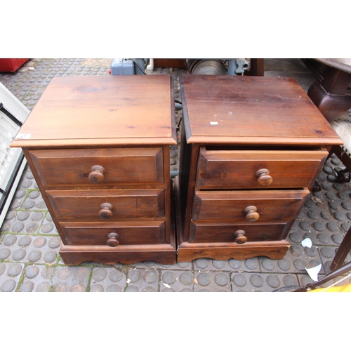 43 - Pair of Pine Bedside chests