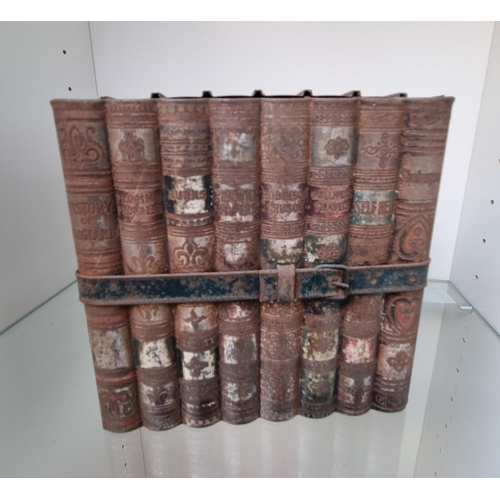 47 - Huntley & Palmers biscuit tin in the form of a row of books, length 16cm