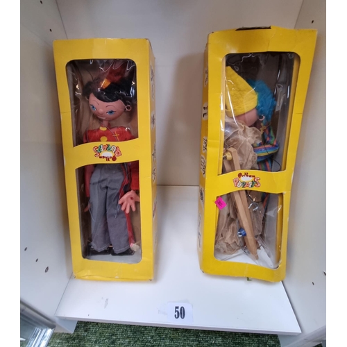 50 - 2 Boxed Pelham Puppets to include Fritzi SS7 and Clown SS6