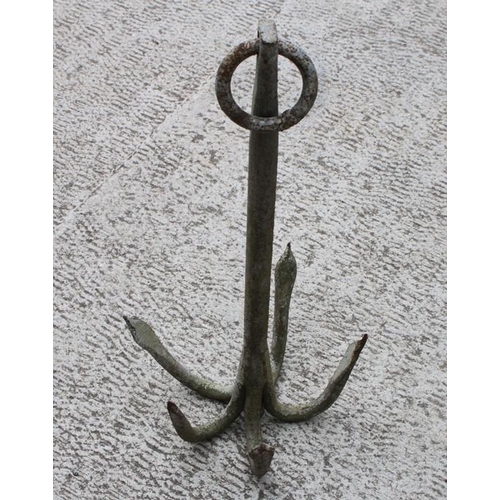 A five pronged Grapnel (Reef) Anchor. 73cms (28.75ins) high