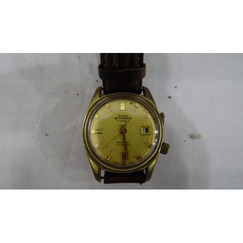 swiss emperor watch 17 jewels incabloc