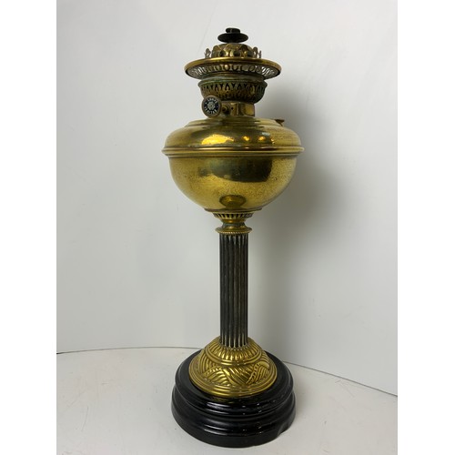 Victorian Veritas Brass Oil Lamp Reservoir and Base Barnebys