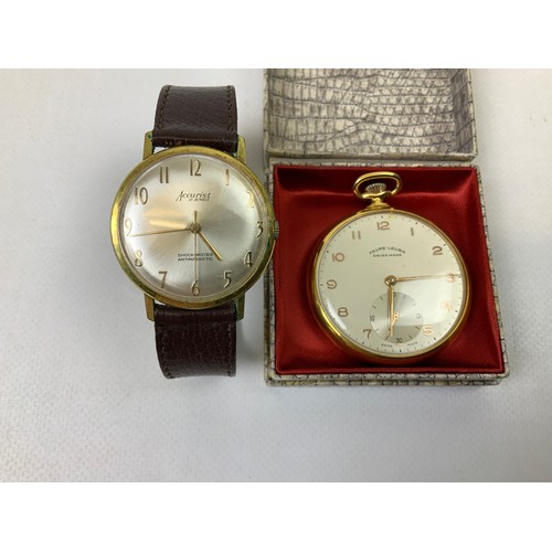 FavreLeuba Pocket Watch and Accurist Watch Barnebys