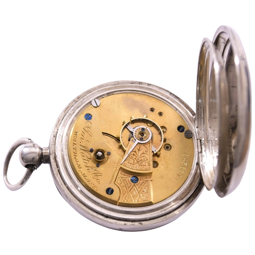 26 - A London, Brighton and South Coast Railway key wound pocket watch, by The American Watch Co, Waltham... 