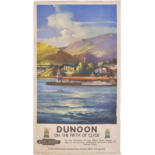 52 - A BR(Sc) double royal poster, DUNOON, by Claude Buckle, creasing in places (B25753) (Postage Band: B... 