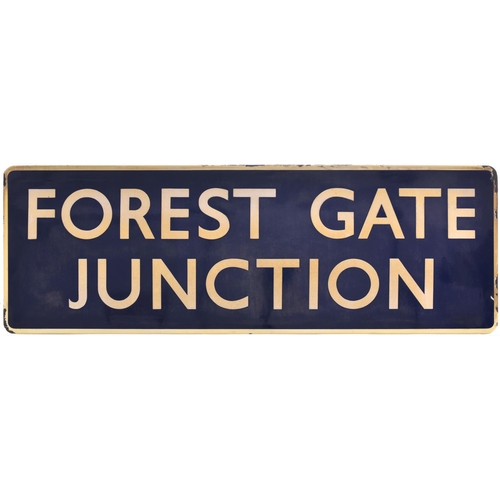 54 - An LNER signal box nameboard, FOREST GATE JUNCTION, (f/f), a box east of Stratford on the main line ... 