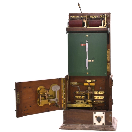 57 - A Caledonian Railway signal box semaphore block instrument, in original condition with bell mounted ... 