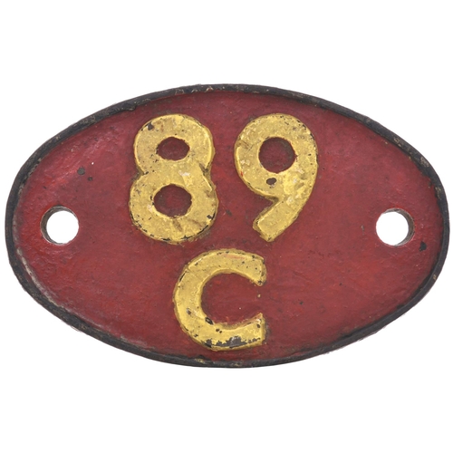 14 - A shedplate 89C Machynlleth (1948 to September 1963). This ex Cambrian Railways shed was home to 50 ... 
