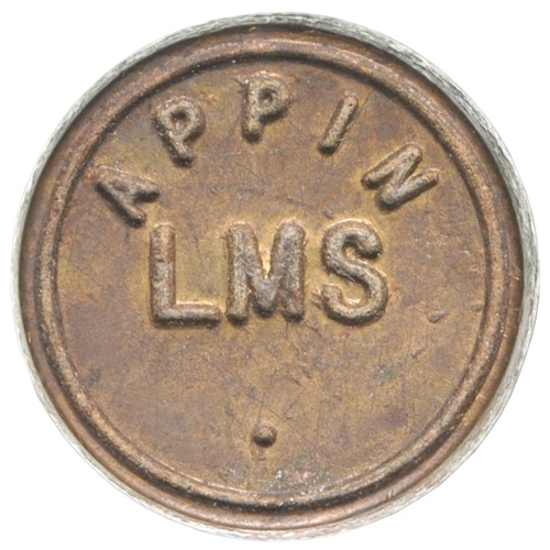 51 - A station seal, APPIN, LMS, from a station on the Connel Ferry to Ballachulish branch closed in 1966... 