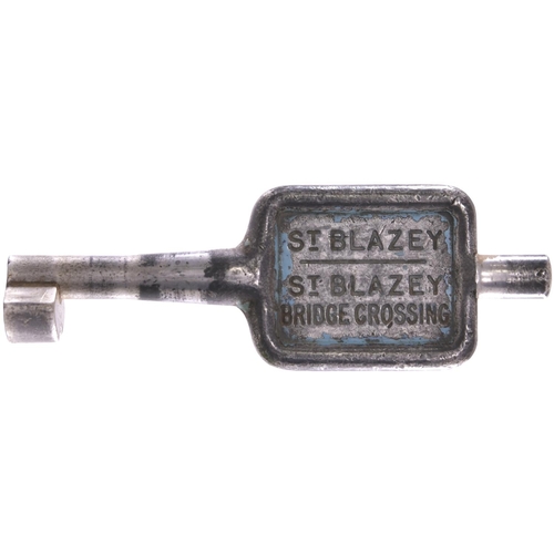 18 - A single line key token, ST BLAZEY-ST BLAZEY BRIDGE CROSSING, (alloy), from the Par to Newquay branc... 