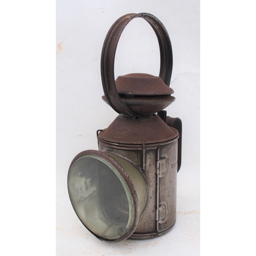 London North Eastern Railway 3 aspect handlamp stamped "LENWADE 11" from a station on the Midland & Great Northern Joint Railway line between Norwich & Melton Constable, lamp is complete & in good condition. (Postage Band: C)