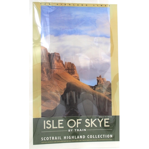 Scotrail Highland Collection poster "ISLE IF SKYE", rolled. (Postage Band: B)