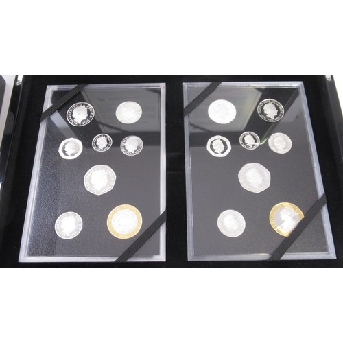177 - 2015 Royal Mint UK Silver Set x 2, .925 Sterling Silver weight 220g
