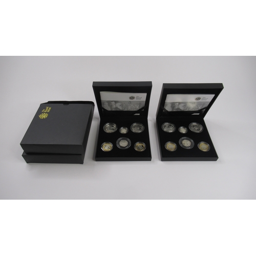 176 - 2009 Royal Mint Silver Family Set x 2, .925 Sterling Silver weight 204g