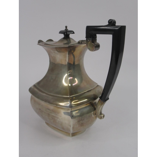 21 - A Silver Coffee Pot, hallmarked Birmingham 1935 by William Adams. Good overall condition. Total weig... 