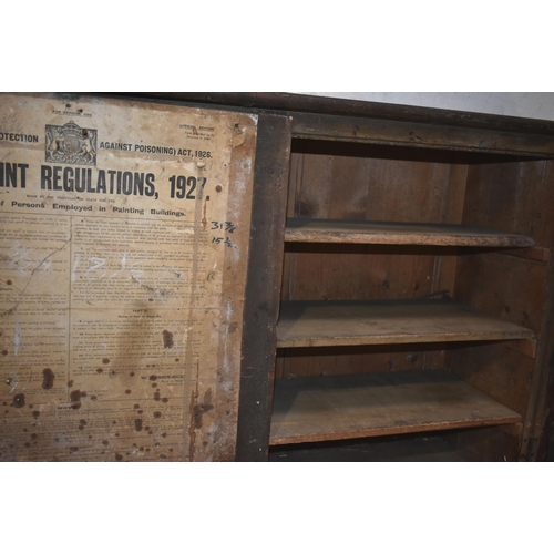 20 - A wooden cupboard with shelves                              

Subject to VAT