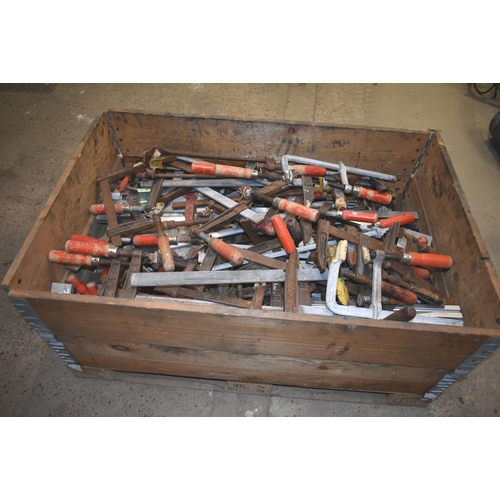 23 - A pallet of assorted F clamps                                                         

Subject to V... 