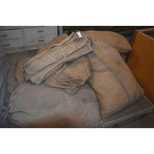 34 - A pallet of hessian sacks                                                

Subject to VAT