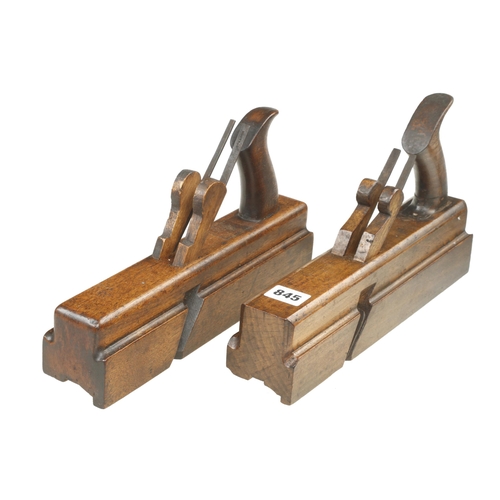845 - Two handled twin iron stick and rebate planes G