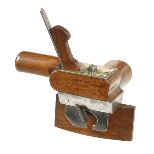 930 - A rare small coachbuilder's plough plane by GABRIEL (weak mark) with curved fence G++
