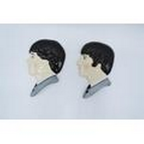 24 - Moorland Pottery Beatles face wall plaques: Lennon and McCartney (2) In good condition with no obvio... 