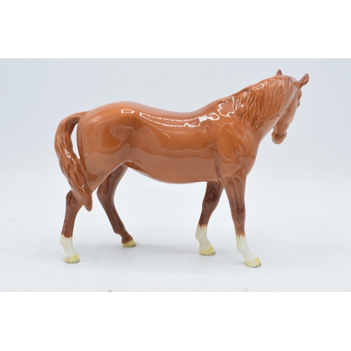 197 - Beswick chestnut mare facing left 976. 18cm tall. Appears to be in good condition though on closer i... 