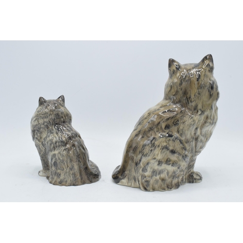 151 - Beswick Grey Swiss Rolls cats to include 1867 and 1880 (2). In good condition with no obvious damage... 