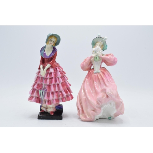 108 - Royal Doulton figures to include Marguerite HN1928 and Priscilla HN1340 (restored) (2). In good cond... 