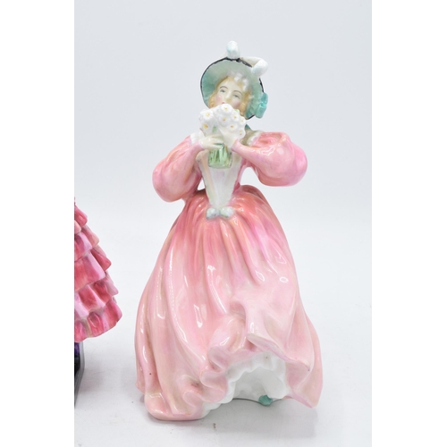 108 - Royal Doulton figures to include Marguerite HN1928 and Priscilla HN1340 (restored) (2). In good cond... 