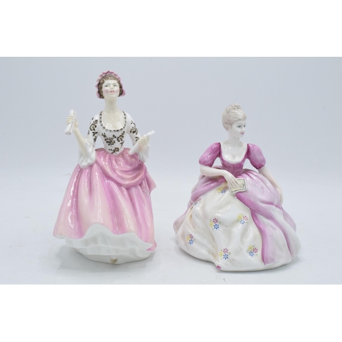 139 - Royal Doulton lady figure Ballad Seller HN2266 and Coalport Ladies of Fashion figure Joy (2). In goo... 