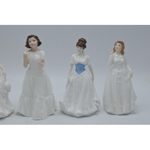 158 - Royal Doulton lady figures to include Melody HN4117, Joy HN3875, Welcome HN3764, Amanda HN3635 and H... 