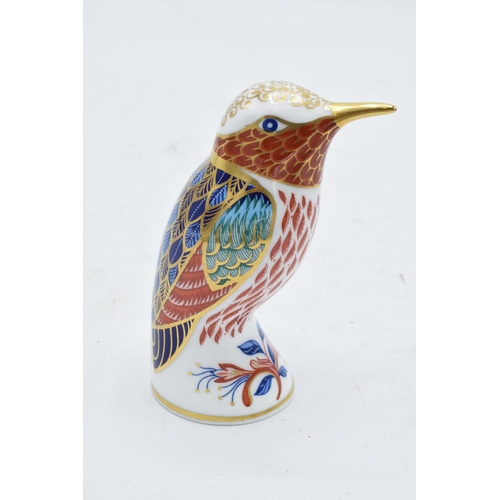 169 - Royal Crown Derby paperweight in the form of a Bee Eater. First quality with stopper. In good condit... 