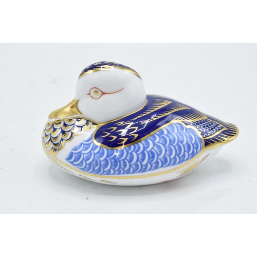 171 - Royal Crown Derby paperweight in the form of a duck. First quality with ceramic stopper. In good con... 