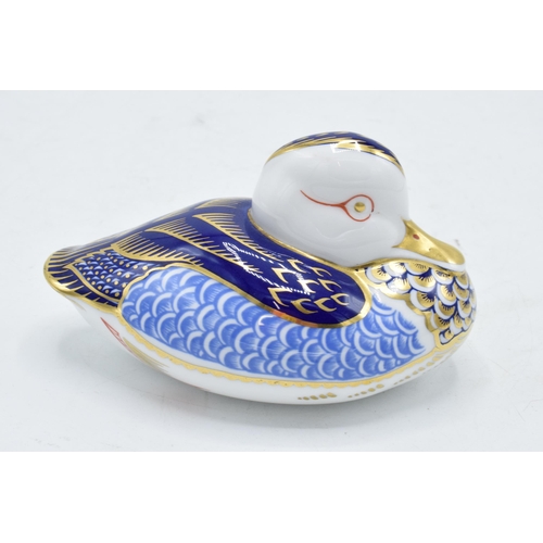 171 - Royal Crown Derby paperweight in the form of a duck. First quality with ceramic stopper. In good con... 