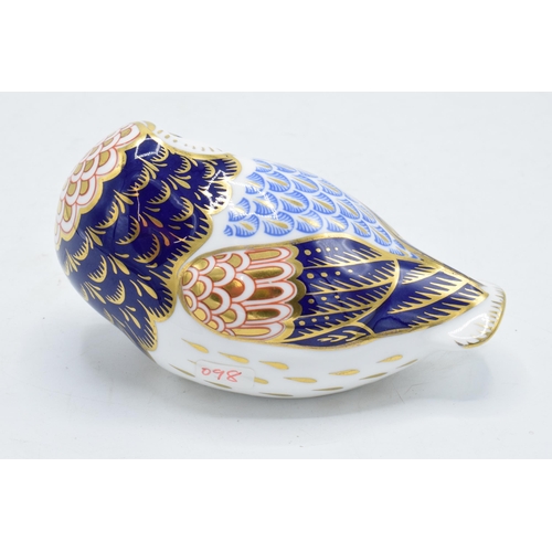 172 - Royal Crown Derby paperweight in the form of an owl. First quality with stopper. In good condition w... 