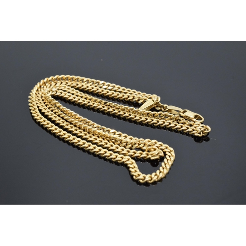 203B - 9ct gold necklace / chain. 10.3 grams. 50cm long.