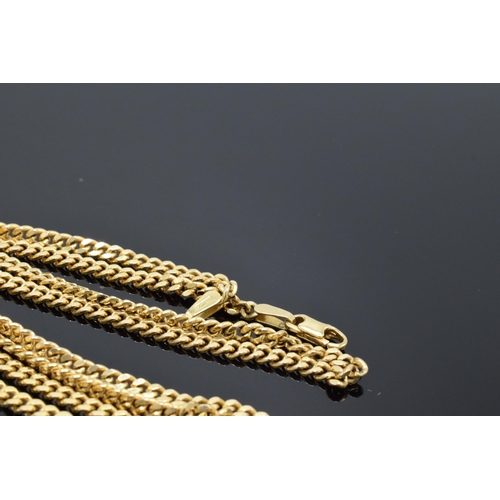203B - 9ct gold necklace / chain. 10.3 grams. 50cm long.