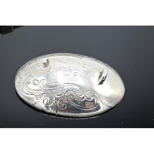 220 - A Dutch silver travelling spoon / fork which folds to change its use. 43.2 grams. Hallmarks present.... 