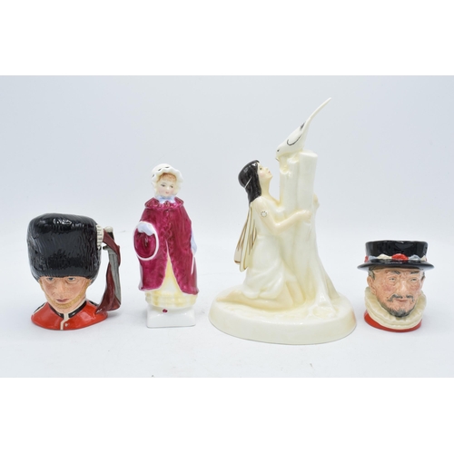 46 - A collection of Royal Doulton to include The Magpie Ring HN2978, Georgina HN2377 and character jugs ... 