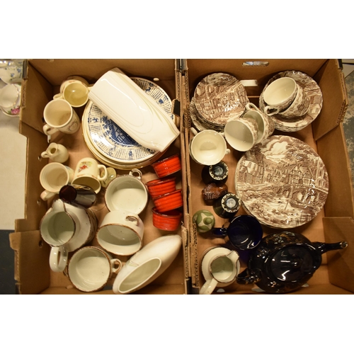 6 - A mixed collection of items to include Wedgwood Jasperware, The Post House tea set by Meakins, kitch... 