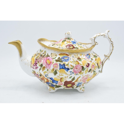 70 - Hammersley bone china teapot in the Queen Anne design. 28cm long. In good condition with no obvious ... 