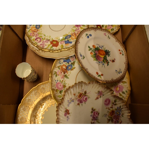 76 - A good collection of 19th and 20th century tea and dinner ware to include Hammersley Queen Anne, How... 