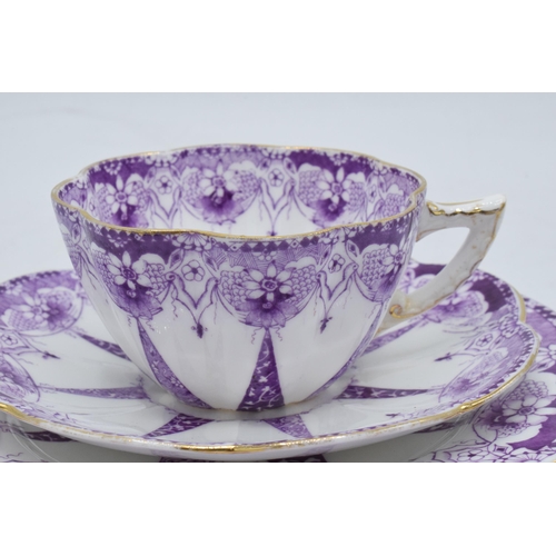 86 - Wileman and Co Foley china (pre Shelley) trio to consist of a shaped cup, saucer and side plate (3) ... 