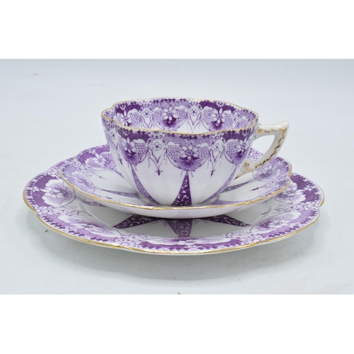 87 - Wileman and Co Foley china (pre Shelley) trio to consist of a shaped cup, saucer and side plate (3) ... 